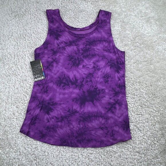 Hurley Ginger Skull Cut Out Tank Purple NEW - Picture 2 of 10